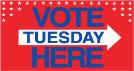 Vote Here Tuesday